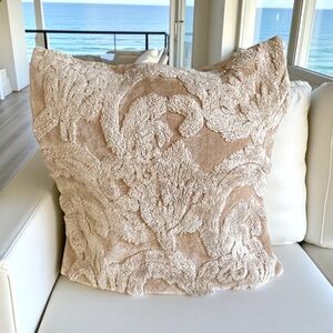 POTTERY BARN NATALIA Jacquard 22” Square Throw Pillow Cover